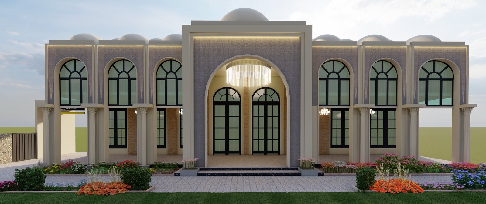 The Crown Pavilion day elevation